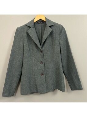 Garage Vintage Charcoal Women's Blazer Size 3/4 Button Up